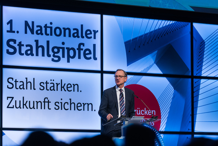 1. Nationaler Stahlgipfel in der Saarlandhalle Saarbrücken