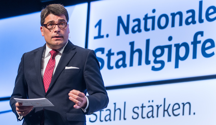 1. Nationaler Stahlgipfel in der Saarlandhalle Saarbrücken